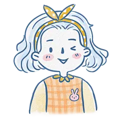 手绘-水彩简笔画少女人物插画9