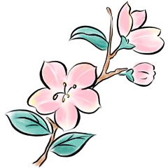 二十四节气清新卡通水墨贴纸套系