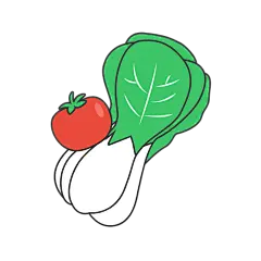 矢量-垃圾分类环保贴纸-SVG-蔬菜