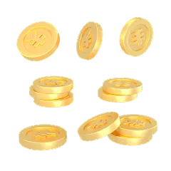 3D金币元素
