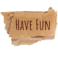 Teared Paper Text Sticker