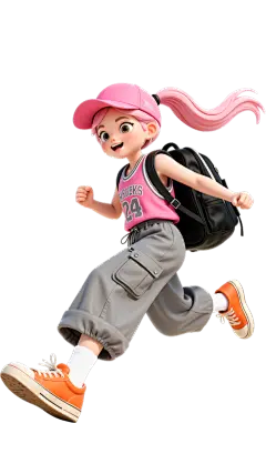 人物系列软3D透视感人物大幅动作元素