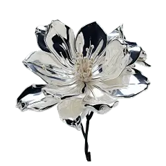 3D金属风小花贴纸