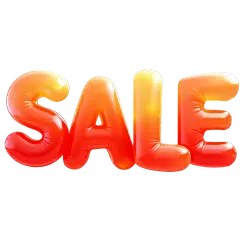 促销系列膨胀光泽感渐变促销艺术字元素