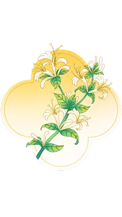 植物系列中国风线描花卉元素