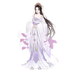 中国风-人物插画-古风女生