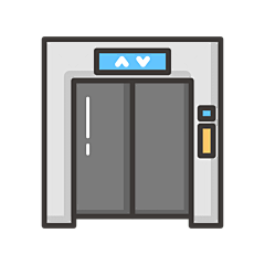ICON-旅游类图标贴纸-SVG-电梯