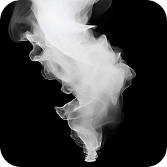 写实烟雾雾气白色有色气体元素贴纸