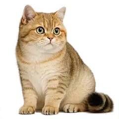 常规内容-动物系列写实黄色猫咪元素