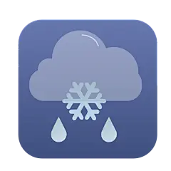 ICON-扁平天气icon-雨夹雪