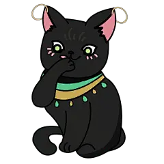 SVG-扁平可爱猫咪头贴纸