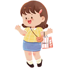 手绘-可爱儿童元素人物插画7