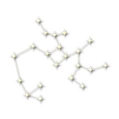 手绘-十二星座星轨贴纸SVG-射手座