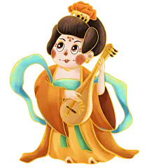 手绘肌理-世界微笑日夸张胖胖人物