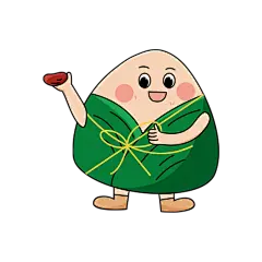 卡通感端午节粽子元素贴纸