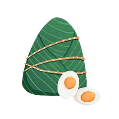 卡通感端午节粽子元素贴纸