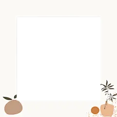 简约文艺剪影风边框