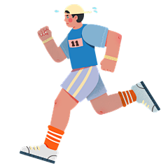 人物插画-运动健康