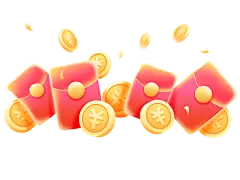 促销活动红包金币贴纸