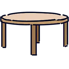 高质量人物插画-桌子