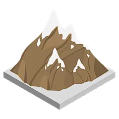 2.5D-自然元素装饰贴纸svg-山
