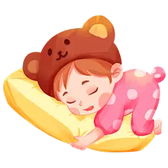 卡通清新手绘小女孩