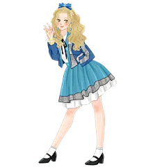 手绘-女团偶像人物插画贴纸1