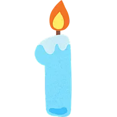 生日祝福数字可爱无边扁平插画贴纸套系