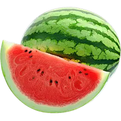 夏季果蔬通用实景整西瓜元素素材