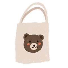 手绘-帆布包服饰单品贴纸5