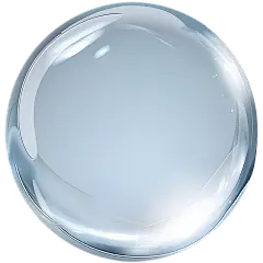 特效通用蓝色实景质感圆形水珠元素素材
