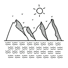 自然元素线稿贴纸-SVG9