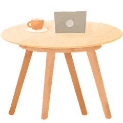 小红书家居桌椅小清新插画风元素贴纸