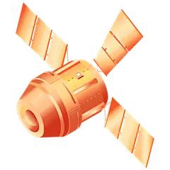 国庆节十一建设卫星元素素材