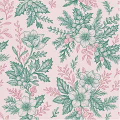 常规内容-植物系列插画风花朵背景