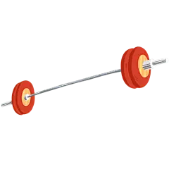 高质量人物插画-举重杆