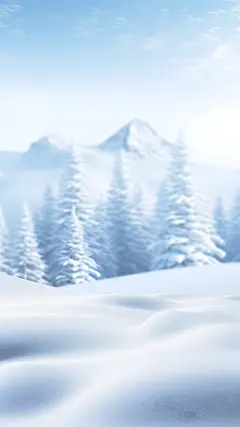 冬天冬季上新展台背景