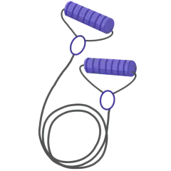 卡通风运动健身贴纸