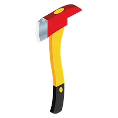 2.5D-消防安全元素贴纸-消防斧