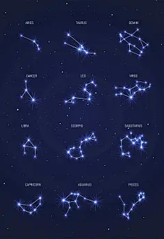 常规内容-装饰系列梦幻感星座星星组合元素