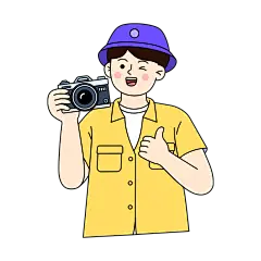 卡通感教育男生培训元素贴纸