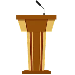扁平-演讲台元素贴纸-SVG10