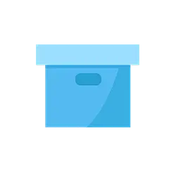 矢量风-扁平风家居用品-收纳箱