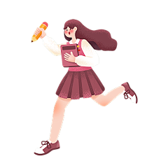 卡通感教育行业人物元素