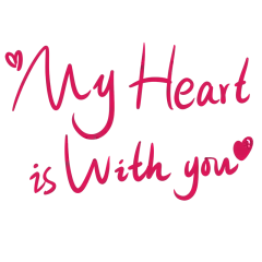 结婚誓言手写文字贴纸-heart