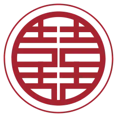 扁平风喜字中国风装饰元素贴纸9