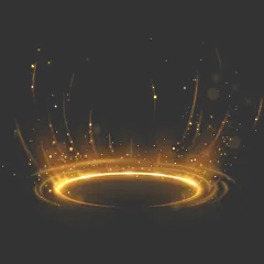 特效系列梦幻感发光粒子光圈