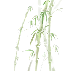 端午节国风水墨竹叶粽子山艾草粽叶元素