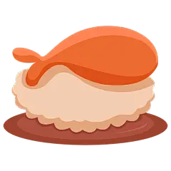 扁平矢量食物小吃icon-寿司