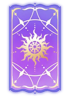 边框系列游戏风蓝紫色塔罗牌卡背元素